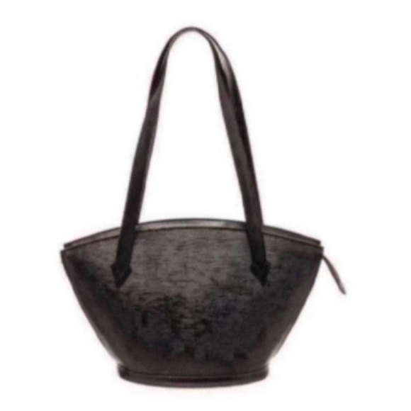 LOUIS VUITTON St. Jacques Epi Large Black Leather Tote Bag EUC - Picture 2 of 15